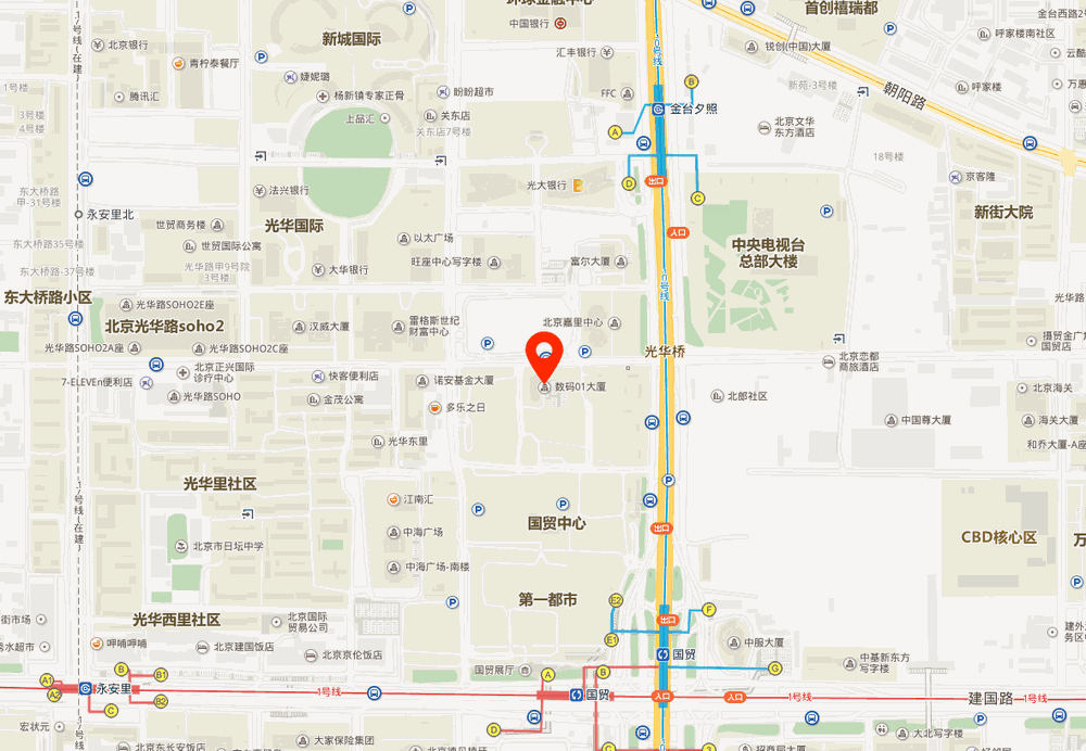 数码01大厦位置地图